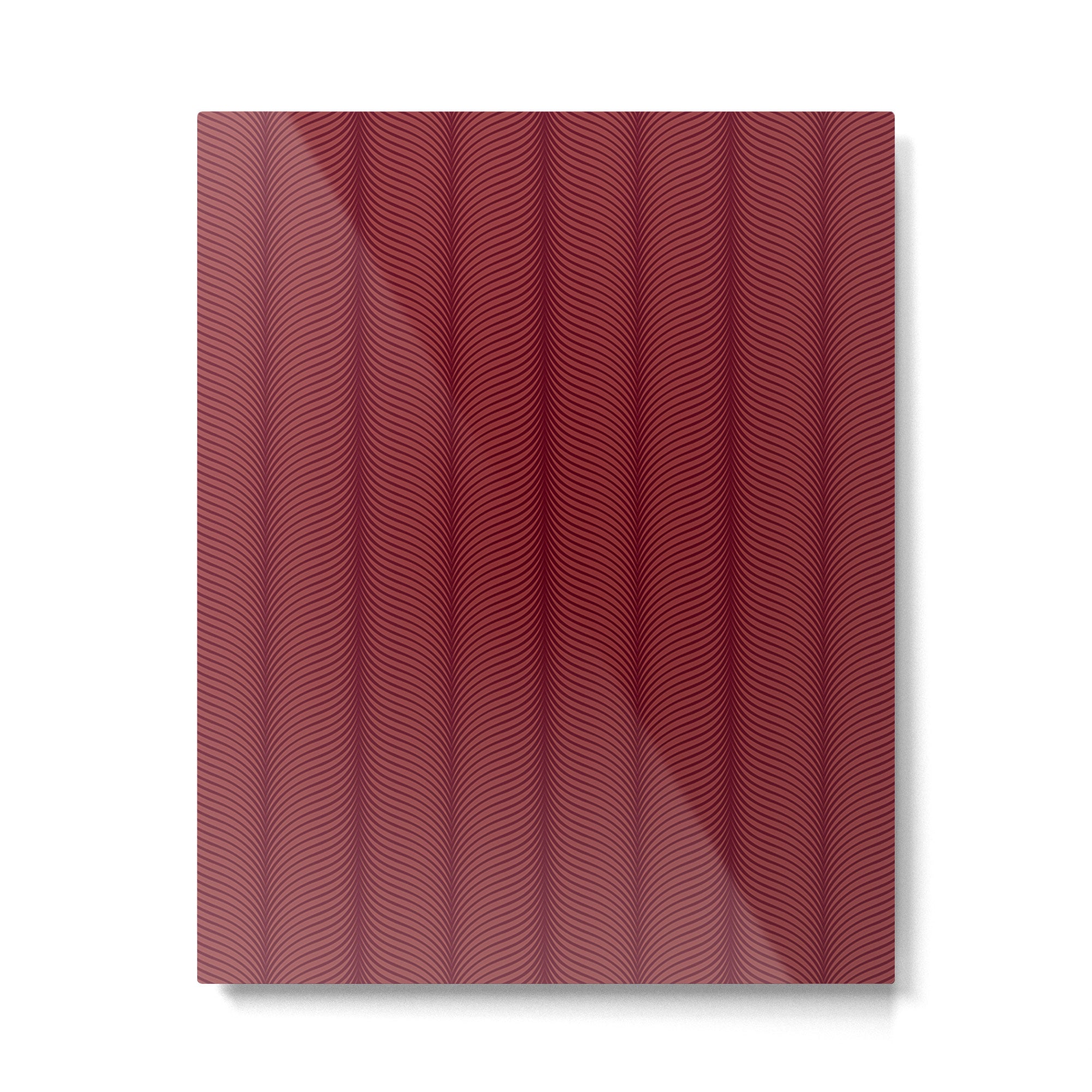 Elysian IV Ruby Red Metal Print Gallery Image 6