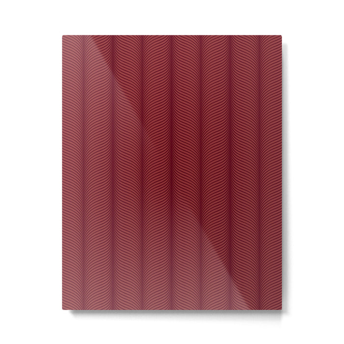 Elysian IV Ruby Red Metal Print Gallery Image 1