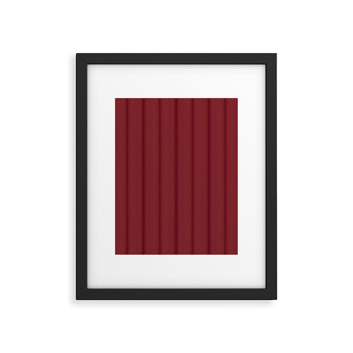 Elysian IV Ruby Red Framed Art Print Gallery Image 1