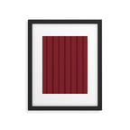 Elysian IV Ruby Red Framed Art Print Gallery Image 6
