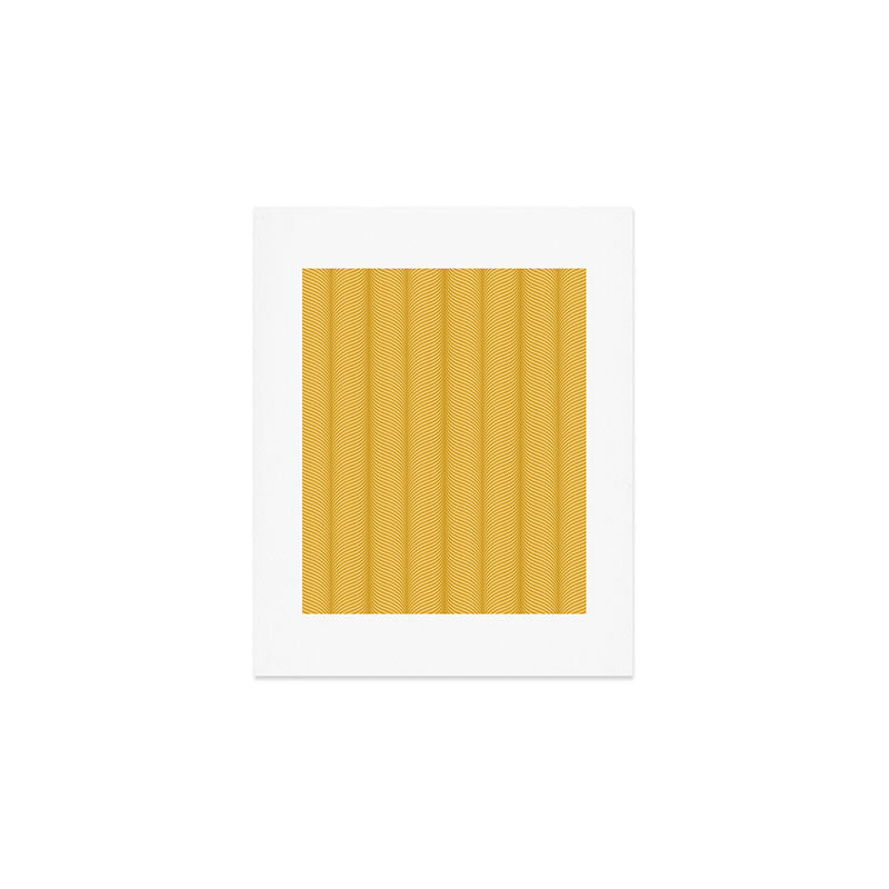 Elysian IX Golden Yellow Art Print Gallery Image 1