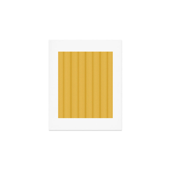 Elysian IX Golden Yellow Art Print Gallery Image 1