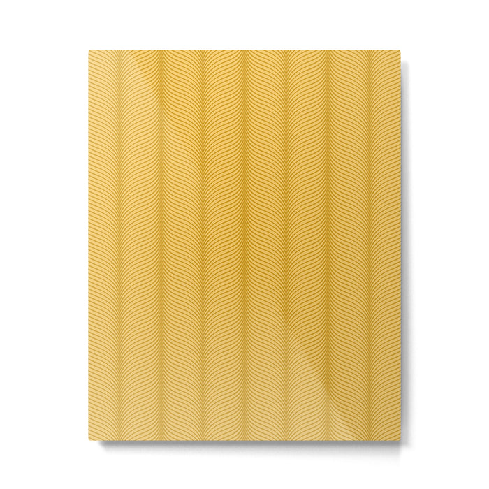 Elysian IX Golden Yellow Metal Print Gallery Image 1