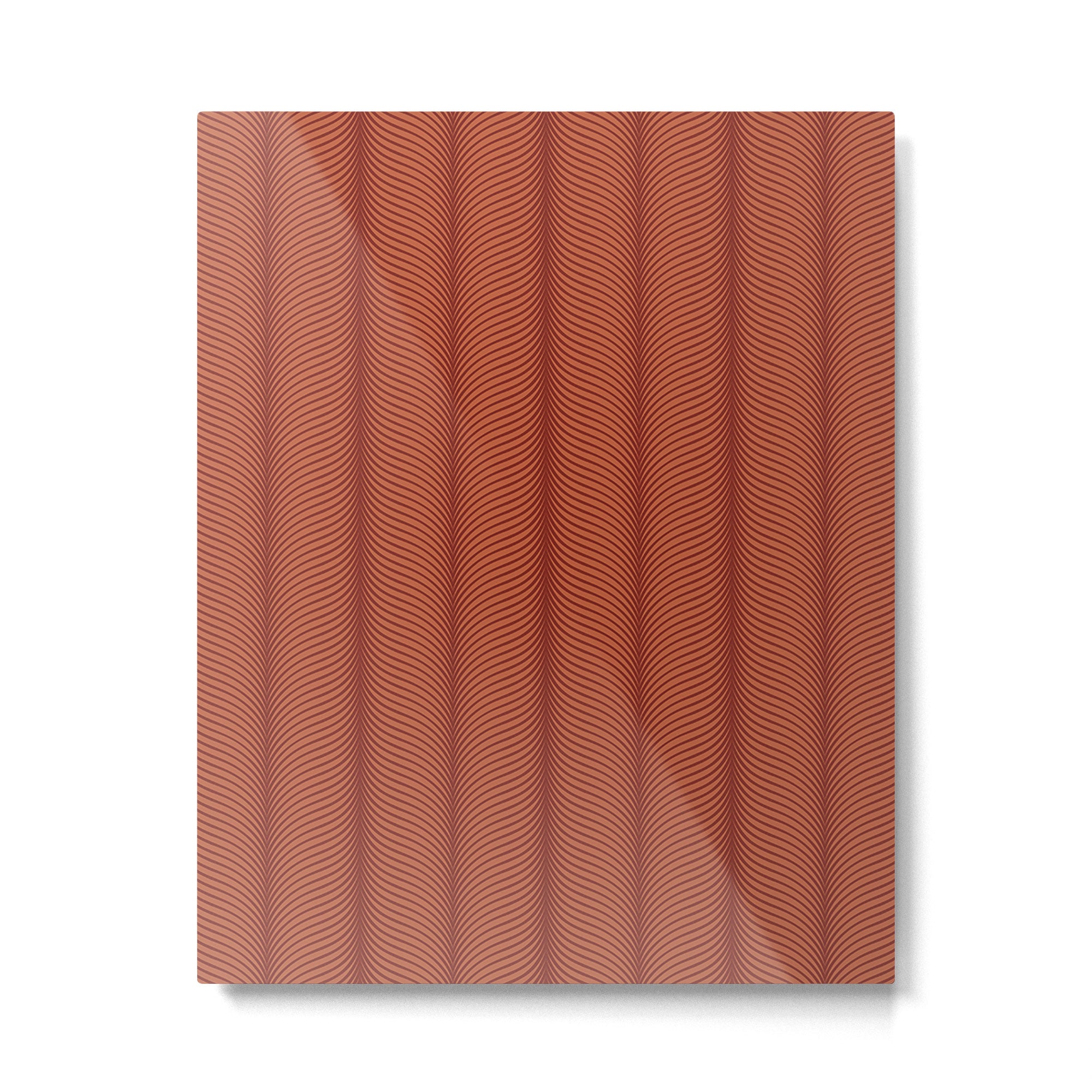 Elysian VI Red Terracotta Metal Print Gallery Image 6
