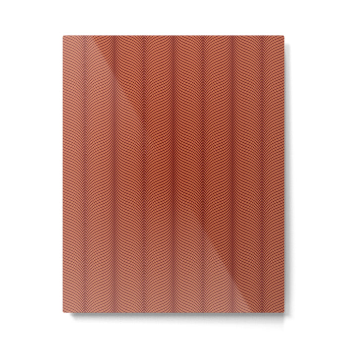 Elysian VI Red Terracotta Metal Print Gallery Image 1