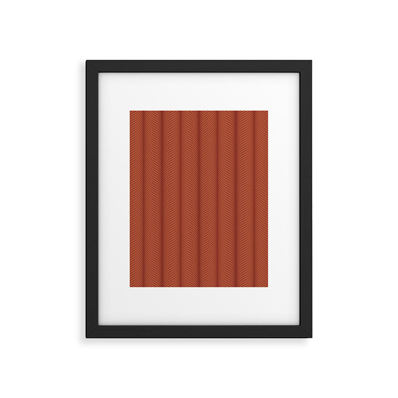Elysian VI Red Terracotta Framed Art Print Gallery Image 6