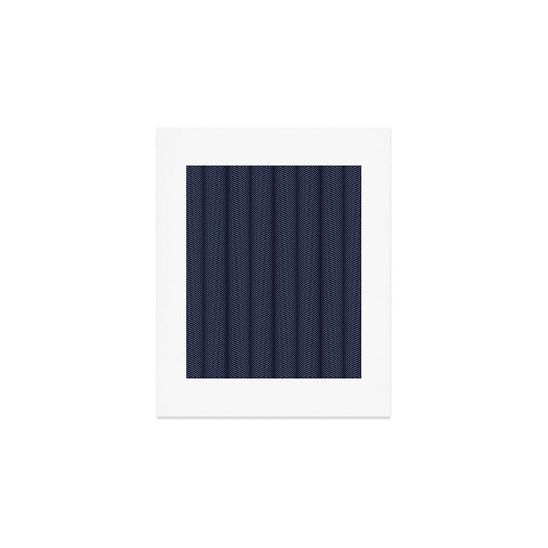 Elysian XII Navy Blue Art Print Gallery Image 1