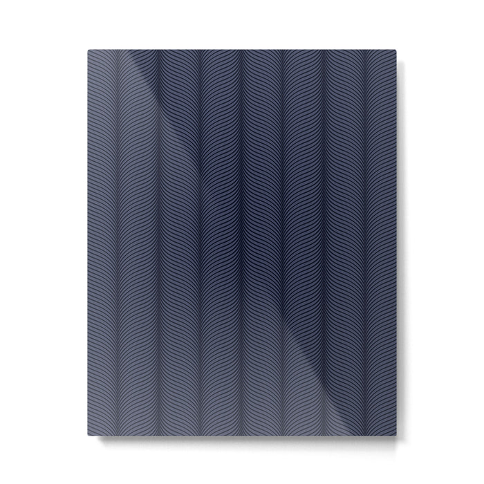 Elysian XII Navy Blue Metal Print Gallery Image 1