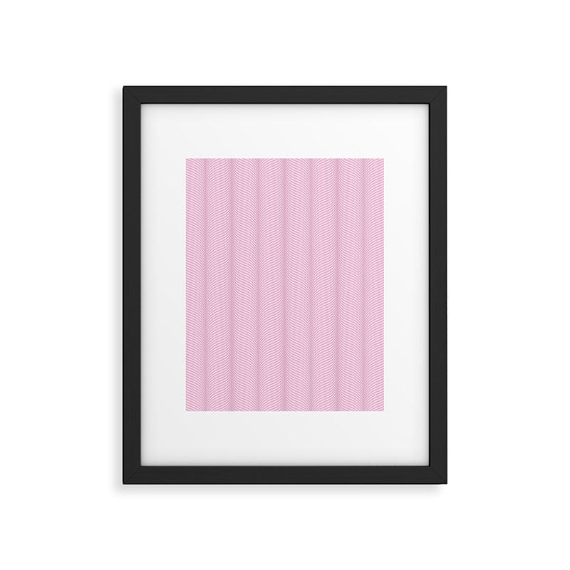 Elysian XIII Lilac Pink Framed Art Print Gallery Image 6
