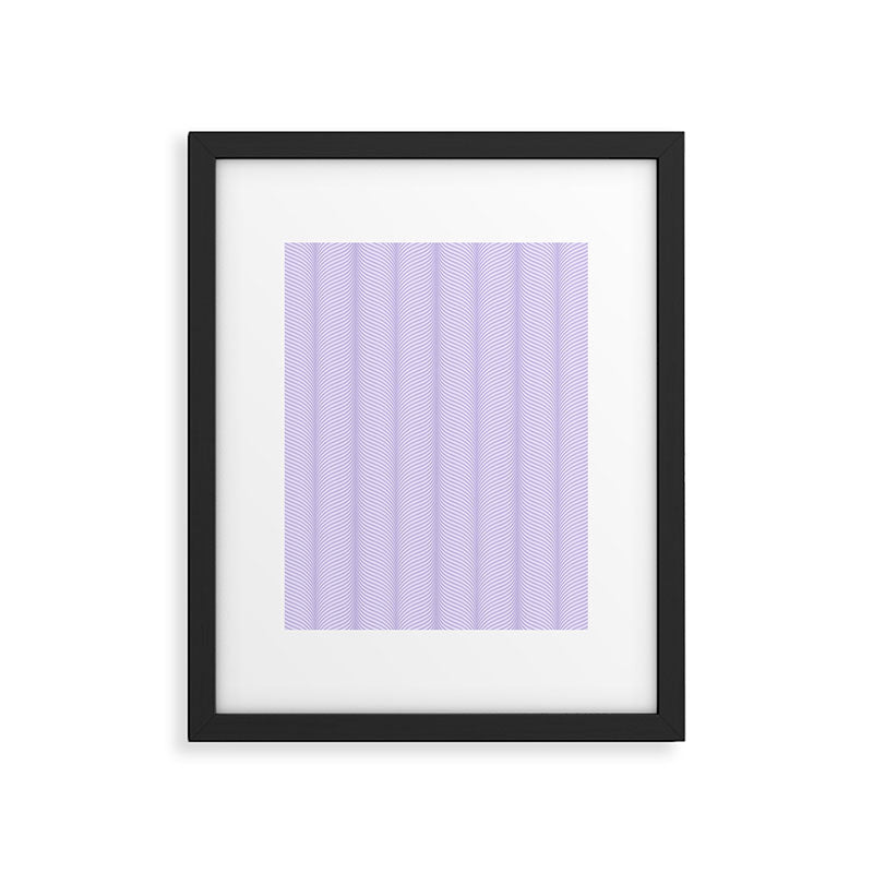 Elysian XIV Lavender Purple Framed Art Print Gallery Image 6