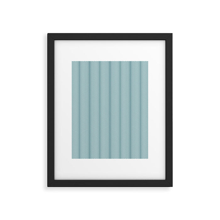 Elysian XVI Botanical Teal Framed Art Print Gallery Image 1