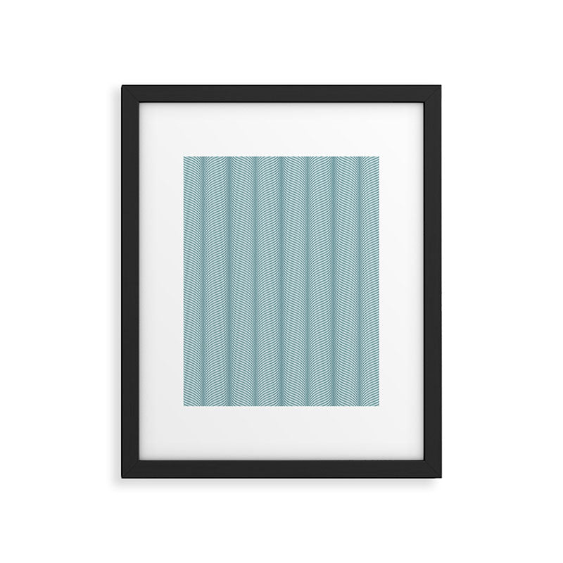 Elysian XVI Botanical Teal Framed Art Print Gallery Image 6
