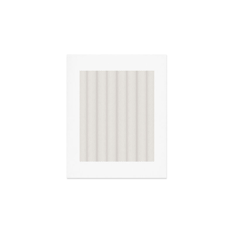 Elysian XVII Grey White Art Print Gallery Image 1