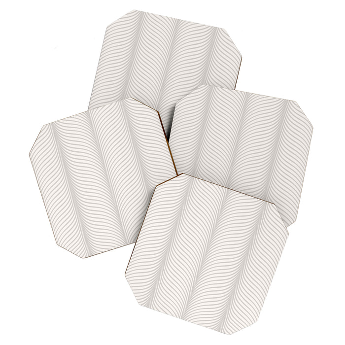 Elysian XVII Grey White Coaster Gallery Image 1