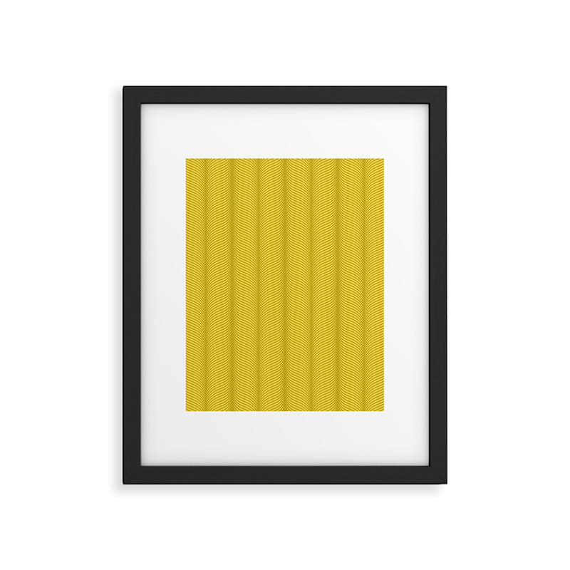Elysian XVIII Chartreuse Green Framed Art Print Gallery Image 6