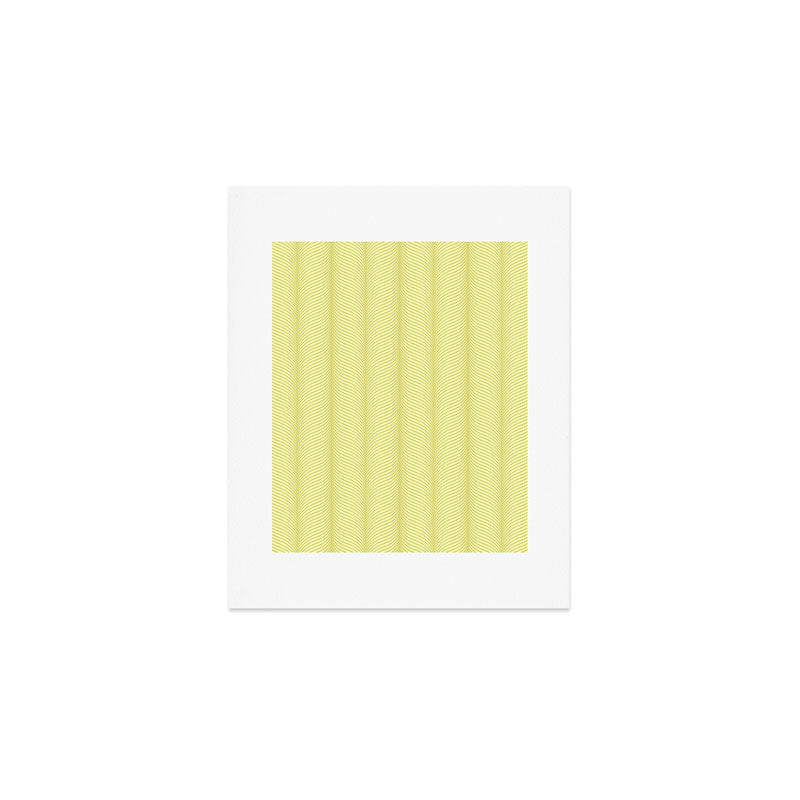 Elysian XX Pastel Lime Green Art Print Gallery Image 1
