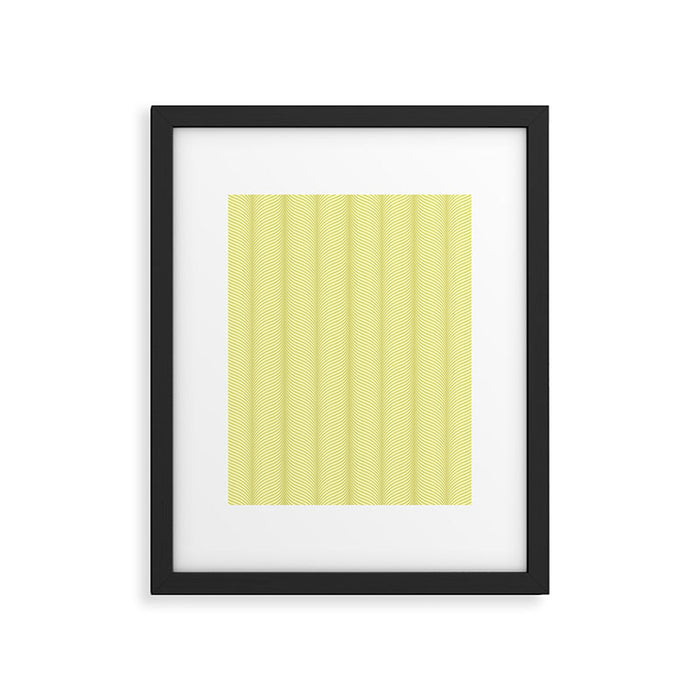 Elysian XX Pastel Lime Green Framed Art Print Gallery Image 1