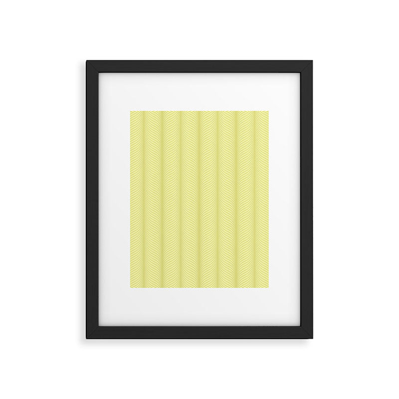 Elysian XX Pastel Lime Green Framed Art Print Gallery Image 6