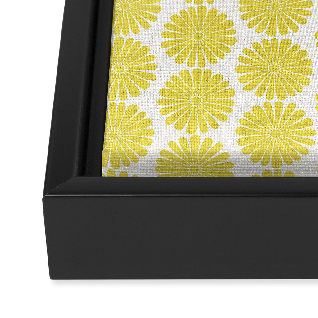 Floral Daisy Pattern XVIII Framed Canvas Print Gallery Image 3