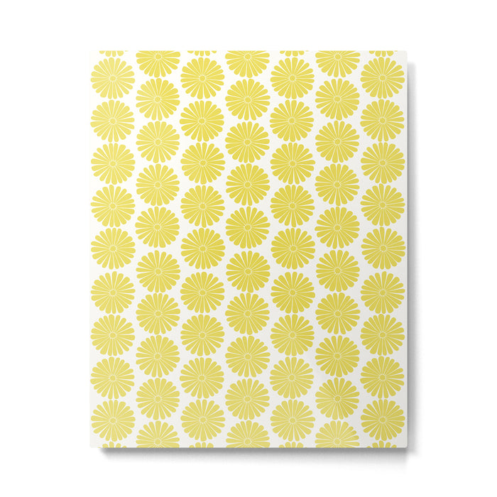 Floral Daisy Pattern XVIII Metal Print Gallery Image 1