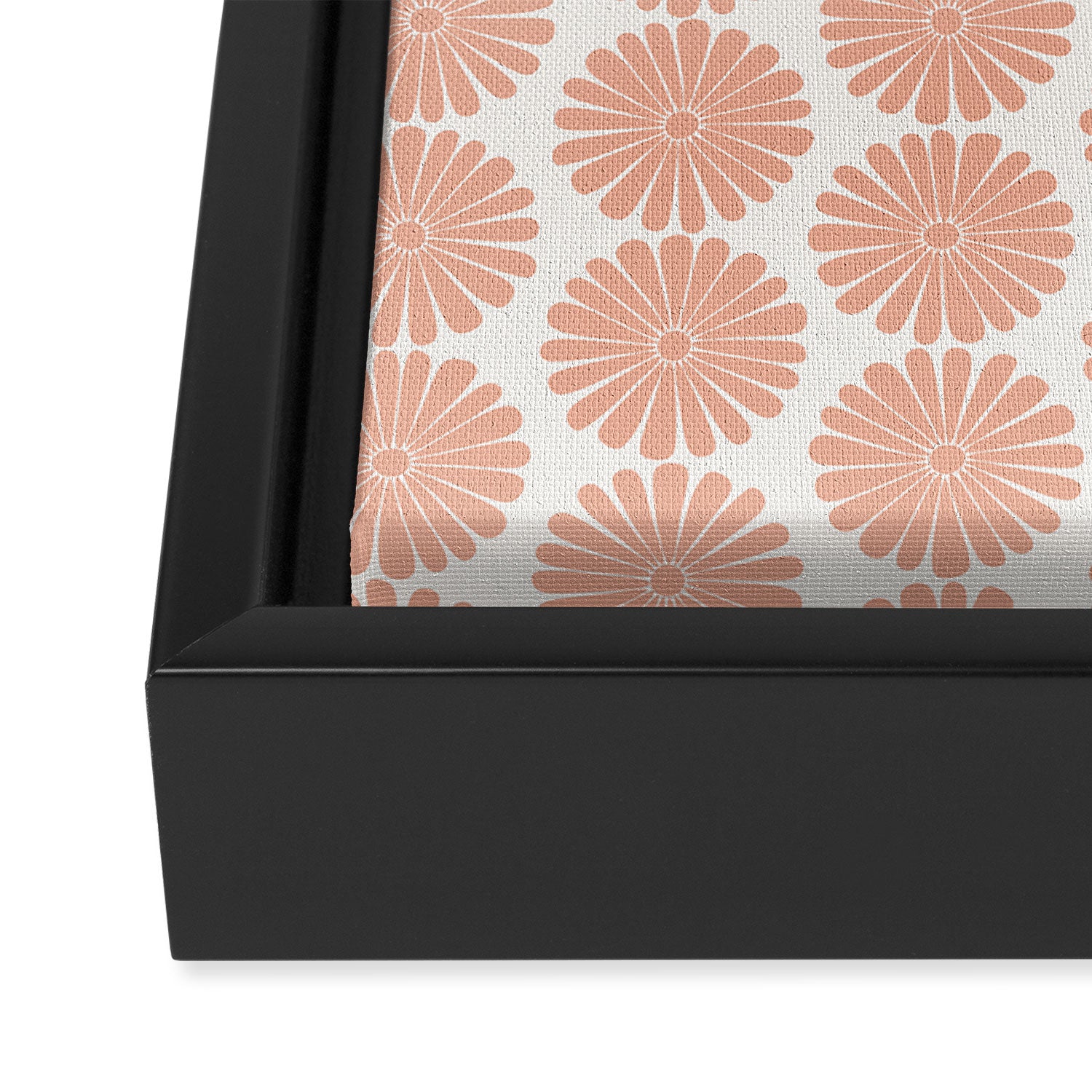 Floral Daisy Pattern XXXVIII Framed Canvas Print Gallery Image 3