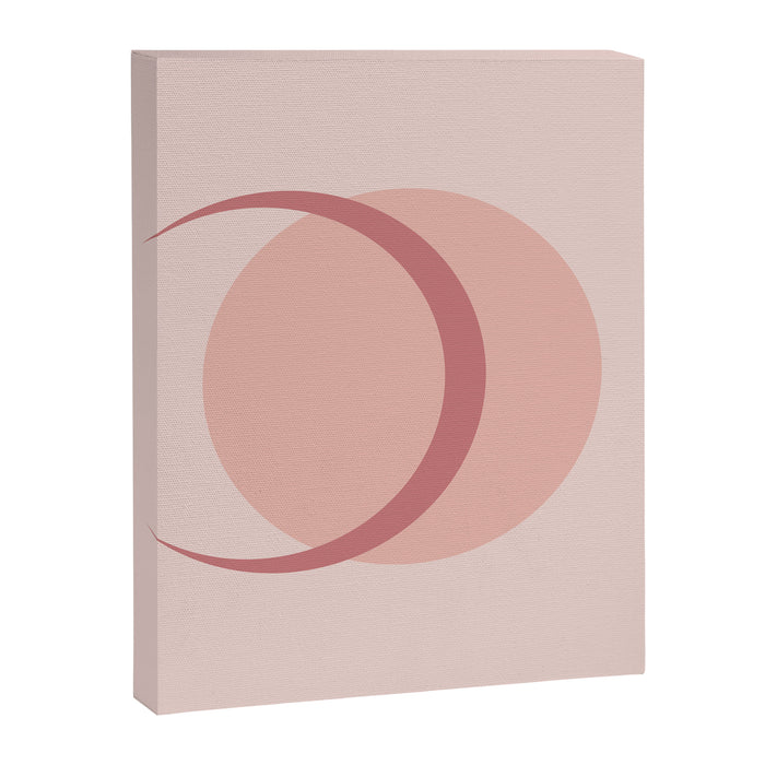 Full / Crescent Abstract Moon VIII Canvas Print Gallery Image 1