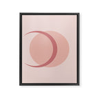 Full / Crescent Abstract Moon VIII Framed Canvas Print Gallery Image 8