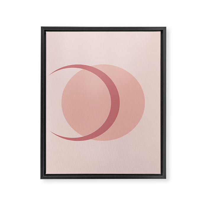 Full / Crescent Abstract Moon VIII Framed Canvas Print Gallery Image 1