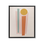 Geometric Abstract V Framed Canvas Print Gallery Image 6