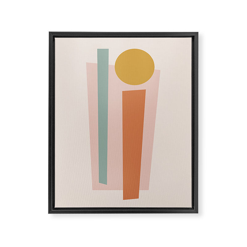 Geometric Abstract V Framed Canvas Print Gallery Image 6
