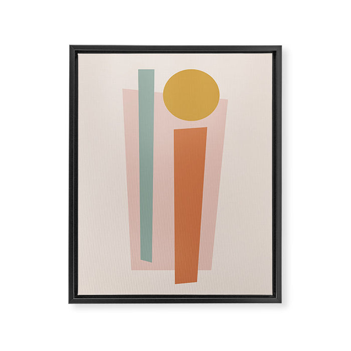 Geometric Abstract V Framed Canvas Print Gallery Image 1