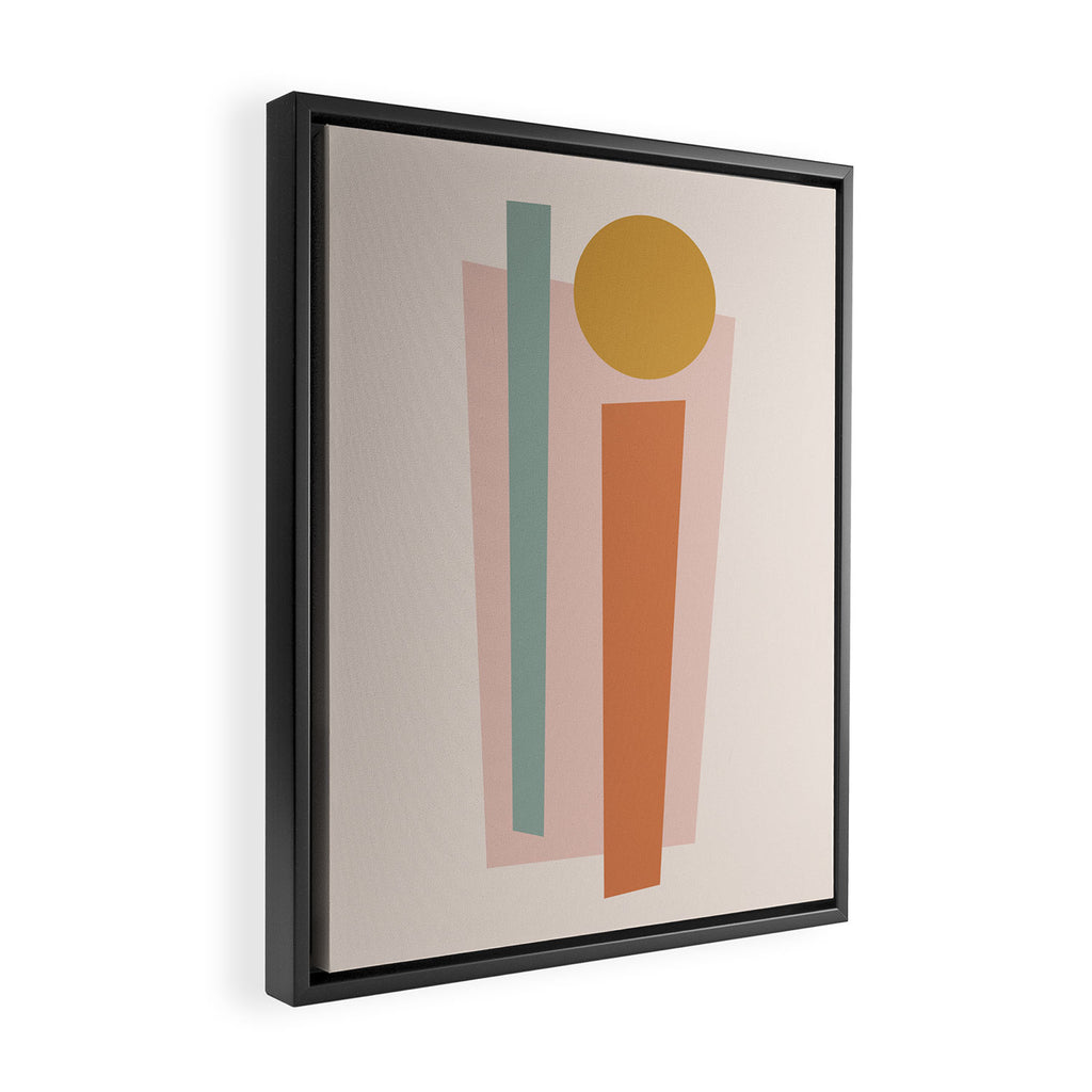 Geometric Abstract V Framed Canvas Print Gallery Image 2