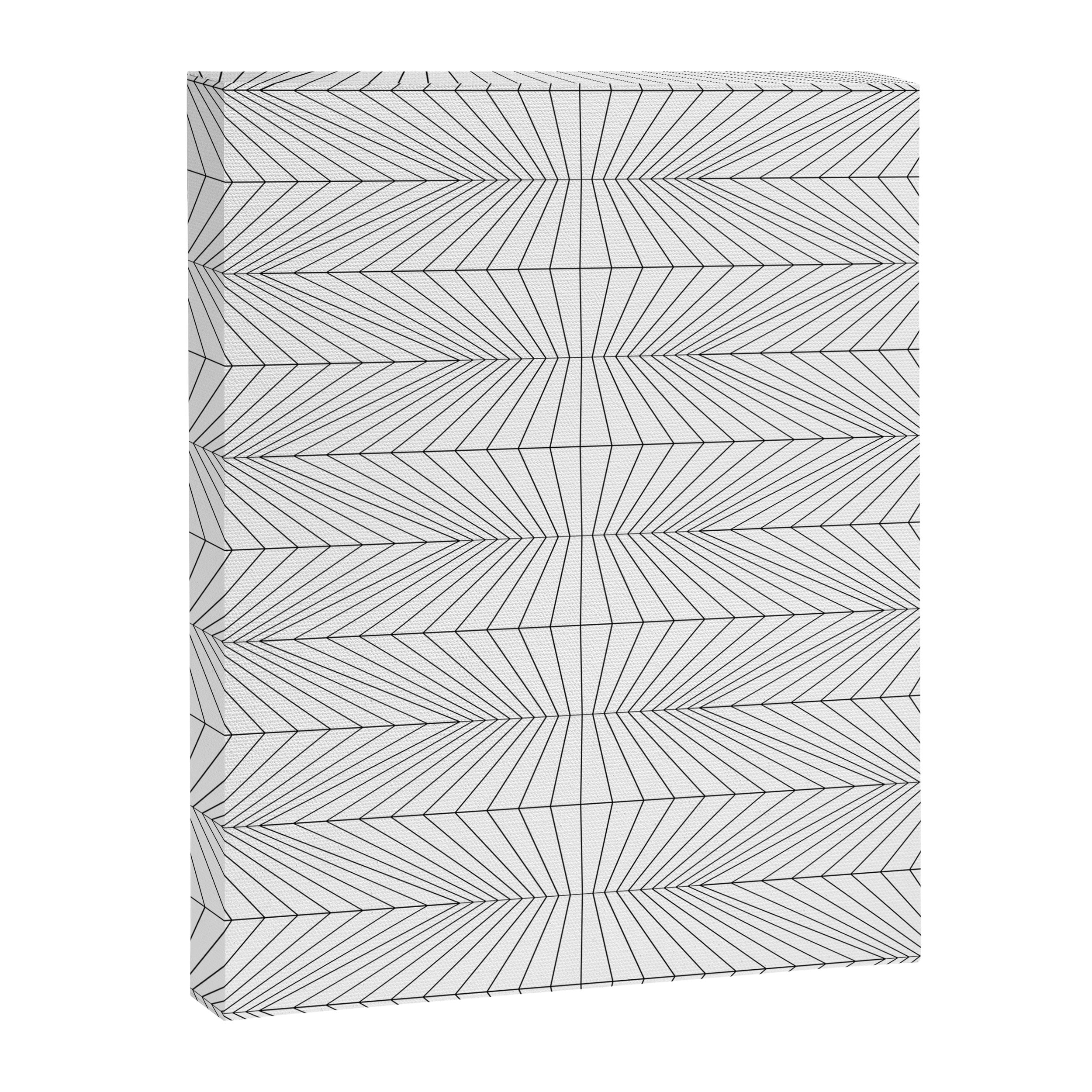 Geometric Angular Lines Pattern XIII Canvas Print Gallery Image 8