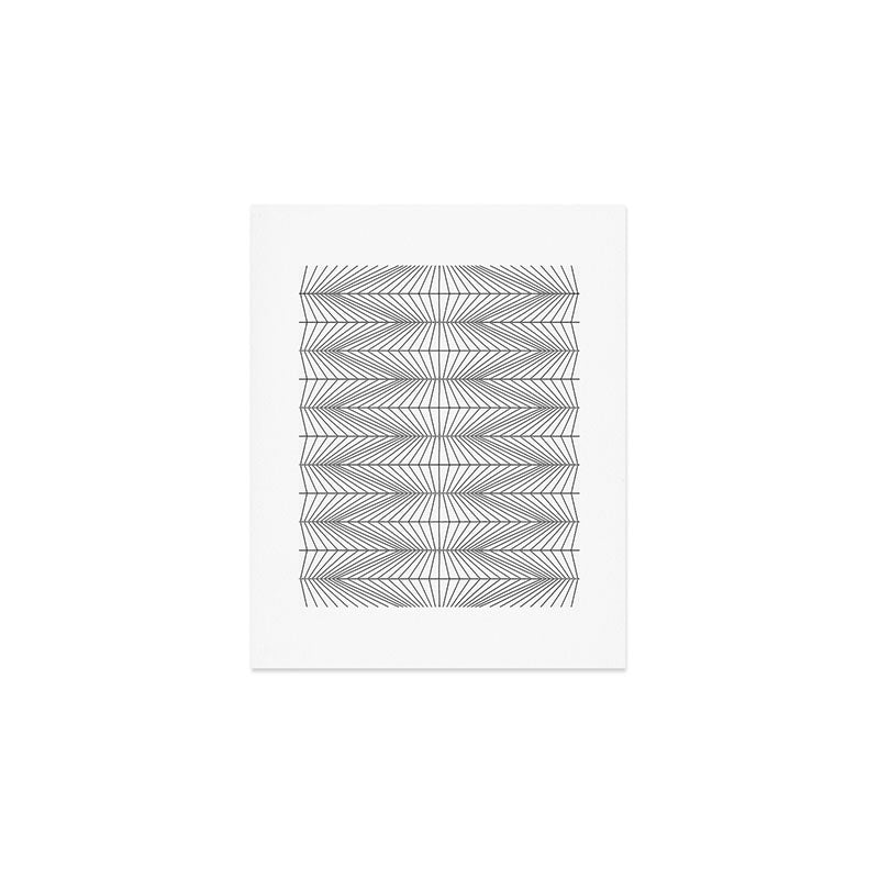 Geometric Angular Lines Pattern XIII Art Print Gallery Image 1