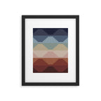 Geometric Aztec Pyramid Pattern III Framed Art Print Gallery Image 6