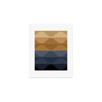 Geometric Aztec Pyramid Pattern X Art Print Gallery Image 1