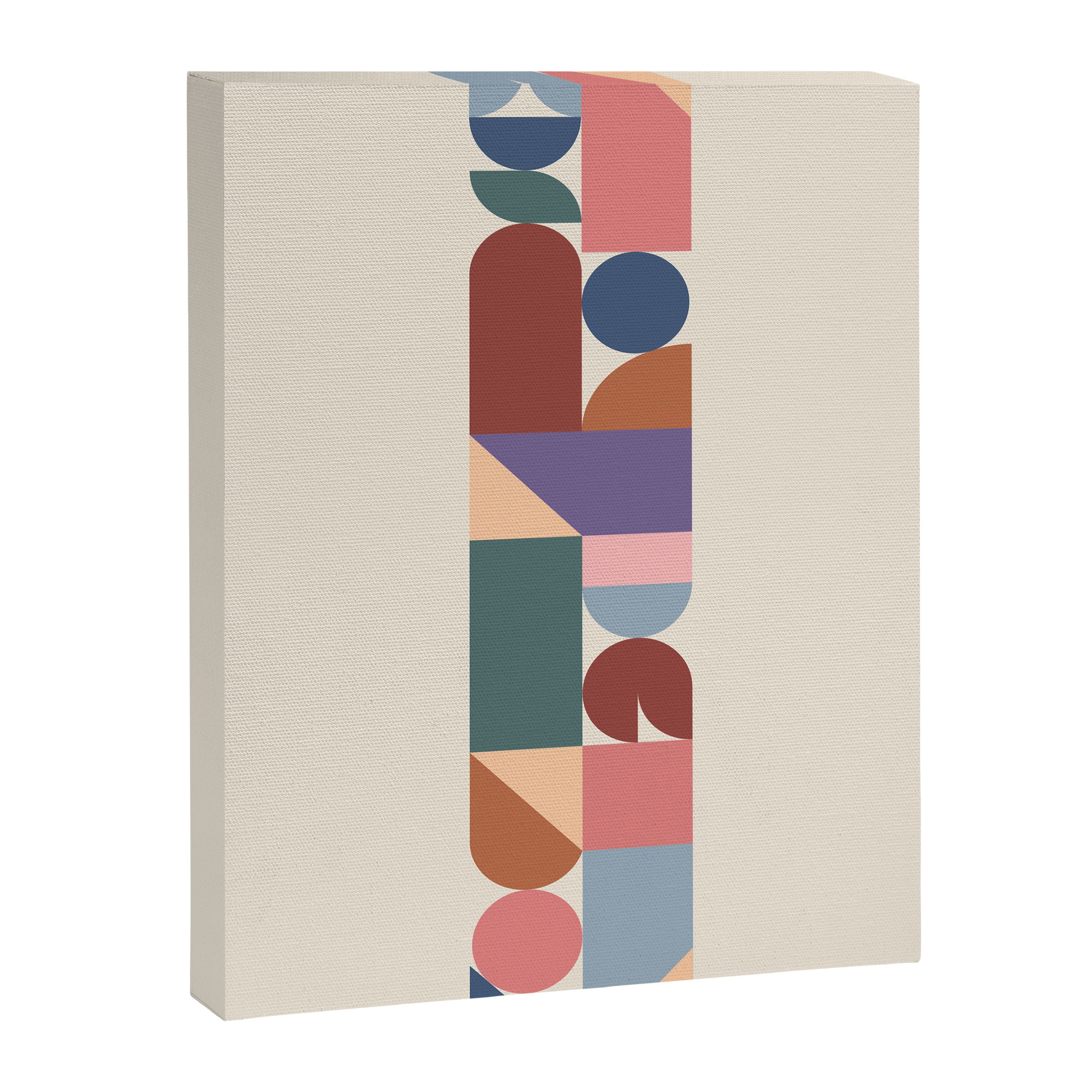 Geometric Balance Multicolor Canvas Print Gallery Image 6