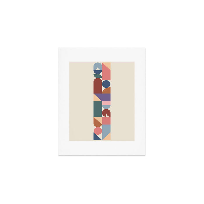 Geometric Balance Multicolor Art Print Gallery Image 1