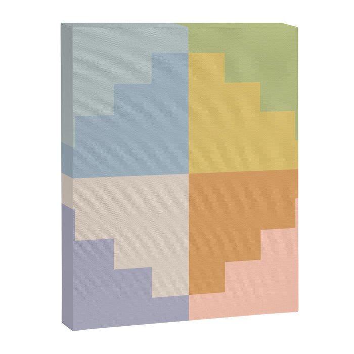 Geometric Color Block V Canvas Print Gallery Image 1