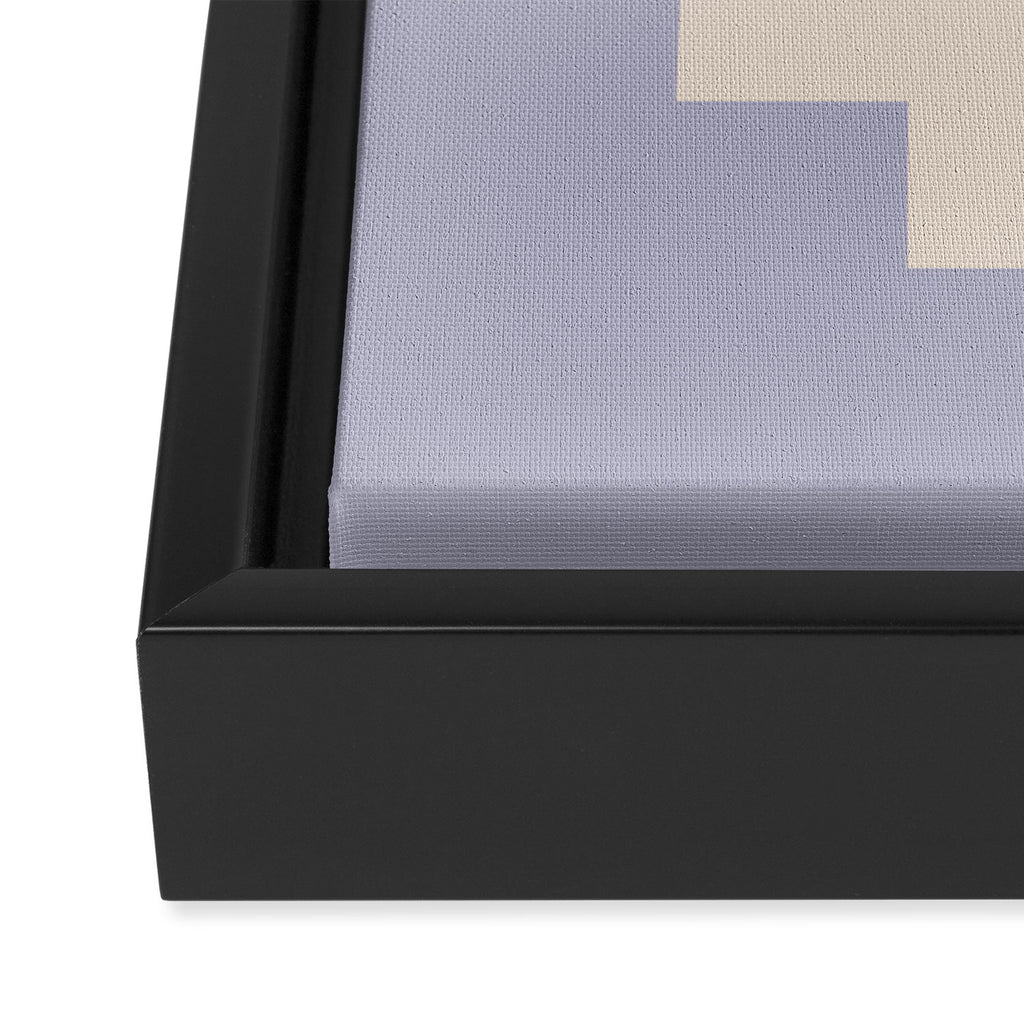 Geometric Color Block V Framed Canvas Print Gallery Image 3