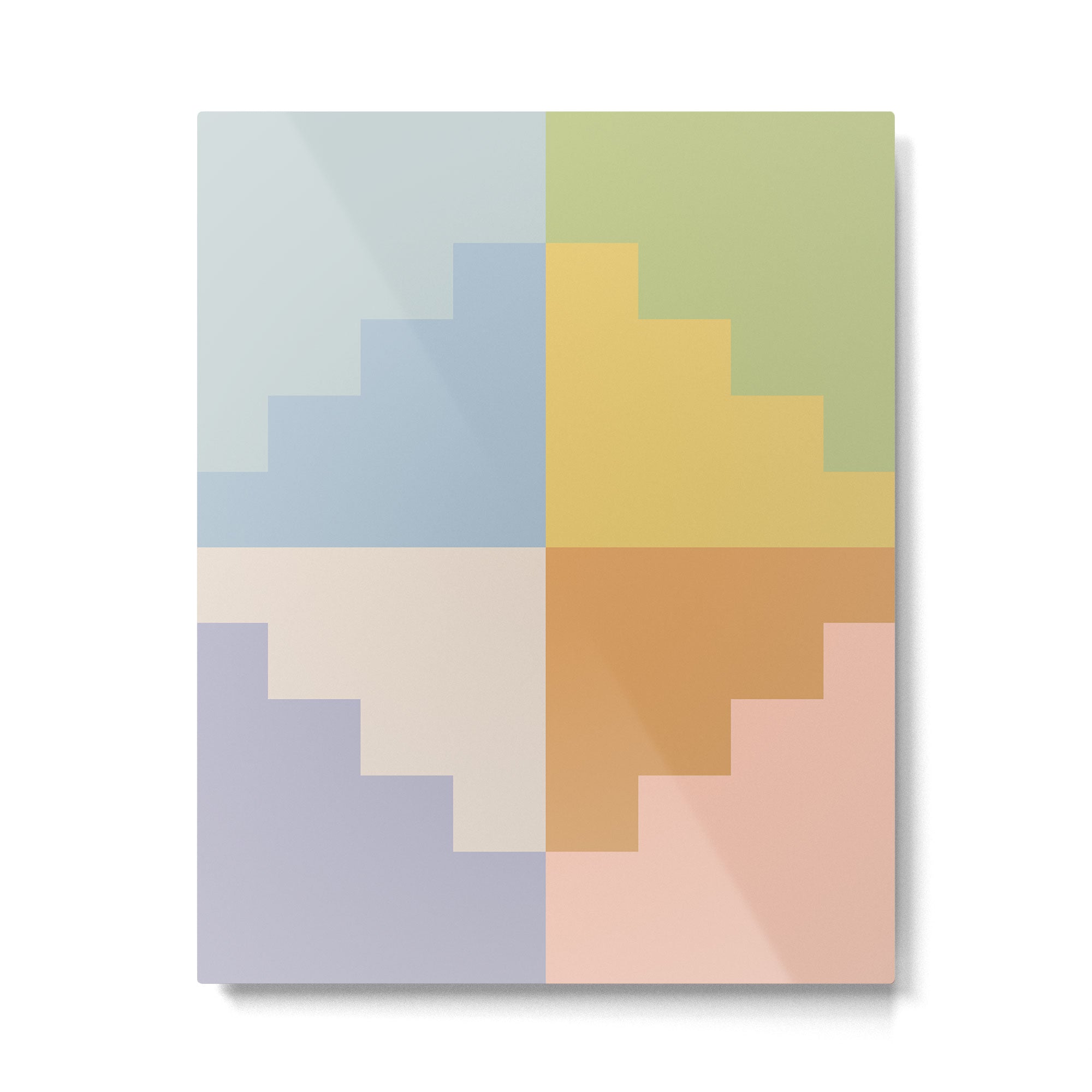 Geometric Color Block V Metal Print Gallery Image 6