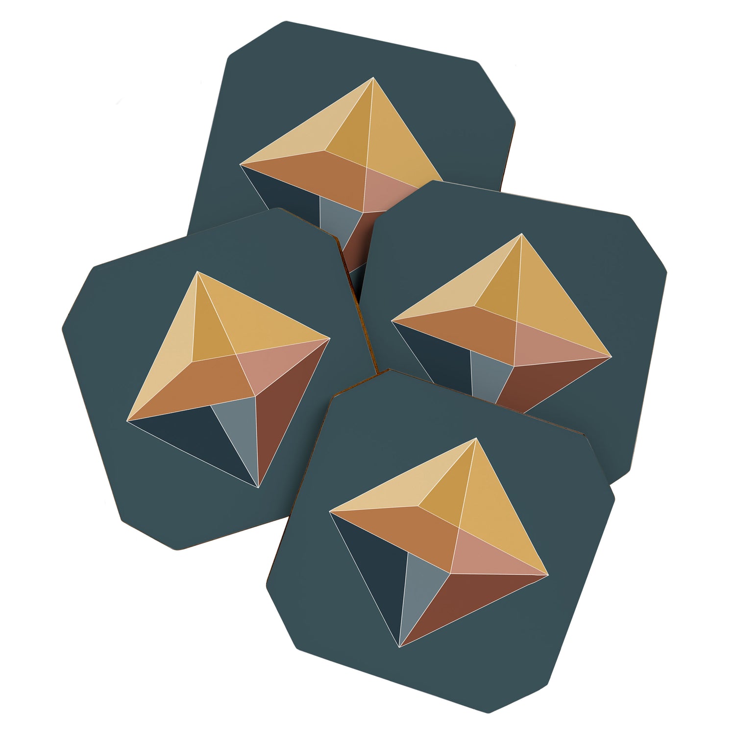 Geometric Diamond XVI Coaster Gallery Image 1