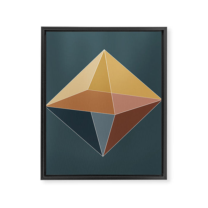 Geometric Diamond XVI Framed Canvas Print Gallery Image 1