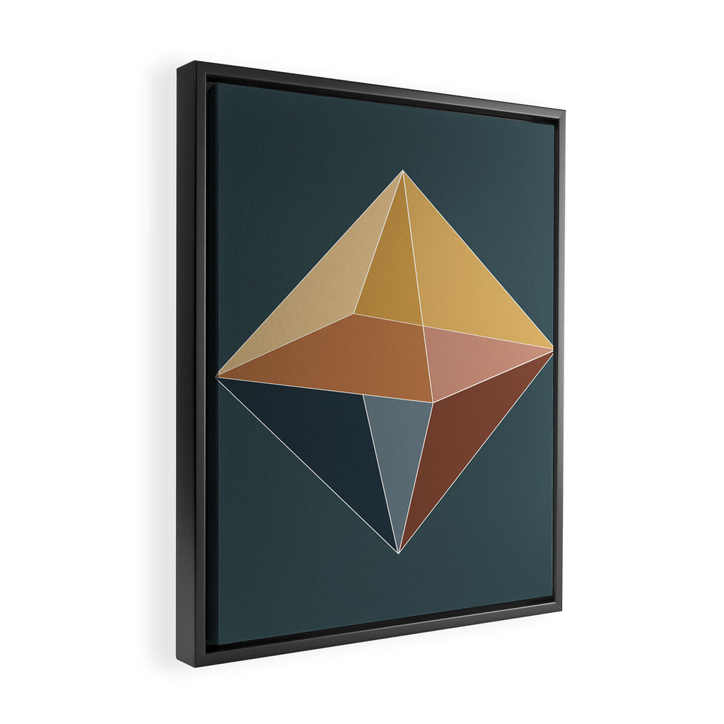 Geometric Diamond XVI Framed Canvas Print Gallery Image 2