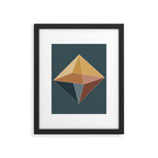 Geometric Diamond XVI Framed Art Print Gallery Image 6