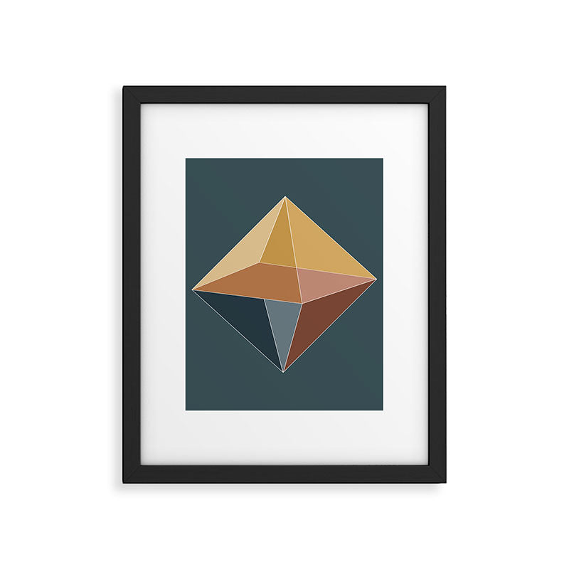 Geometric Diamond XVI Framed Art Print Gallery Image 6
