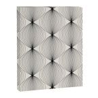 Geometric Orb Pattern - Black and White Canvas Print Gallery Image 8