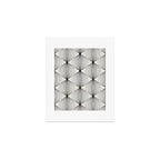 Geometric Orb Pattern - Black and White Art Print Gallery Image 1