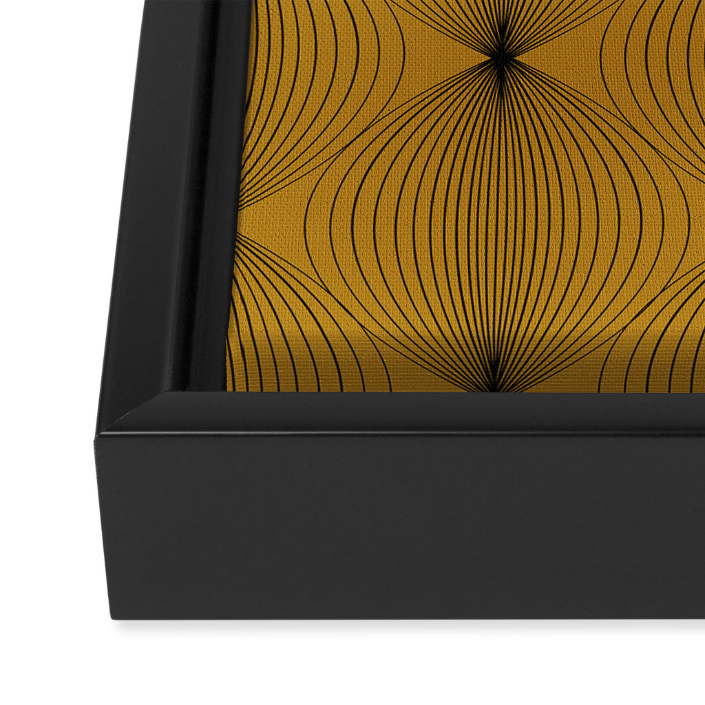 Geometric Orb Pattern V Framed Canvas Print Gallery Image 3