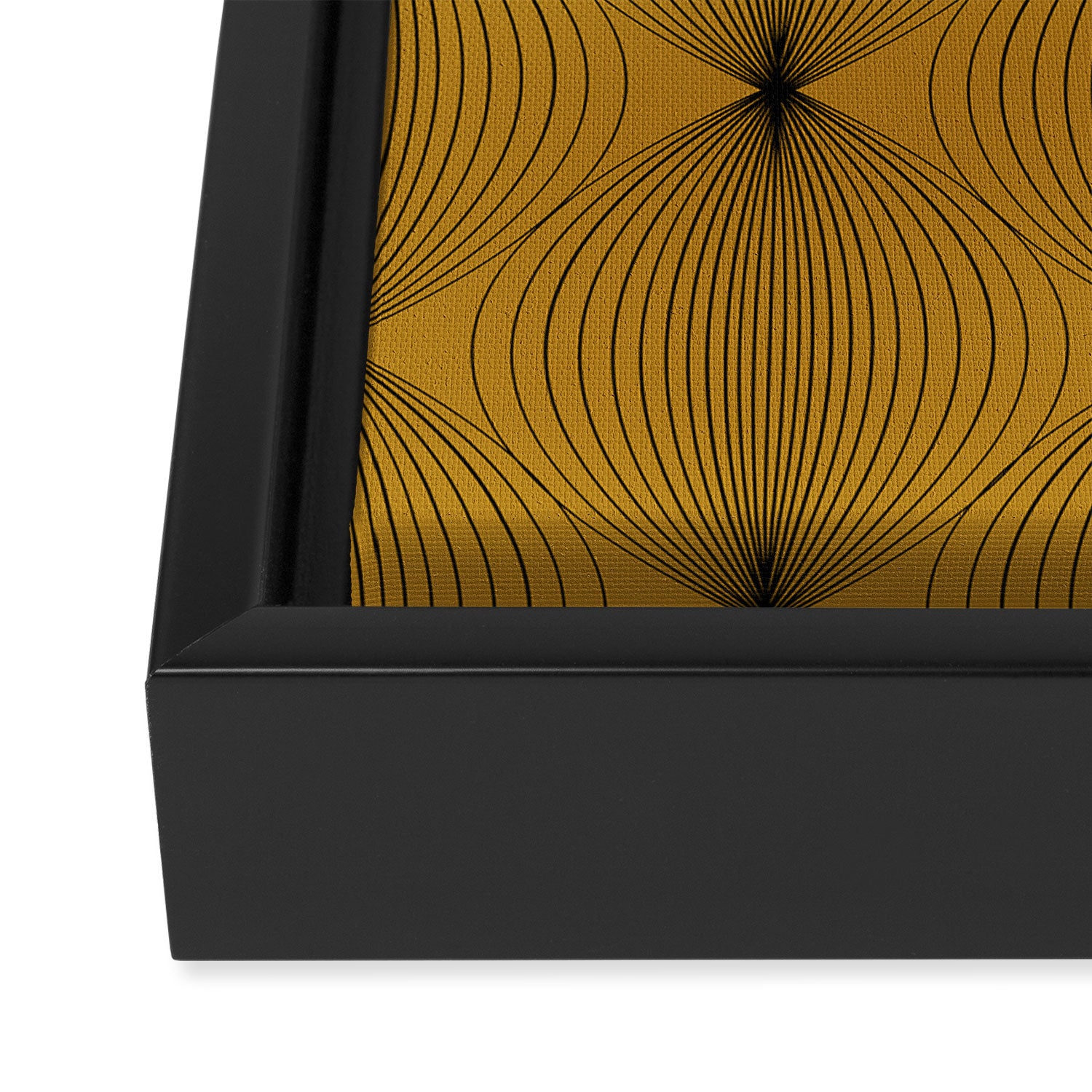 Geometric Orb Pattern V Framed Canvas Print Gallery Image 3